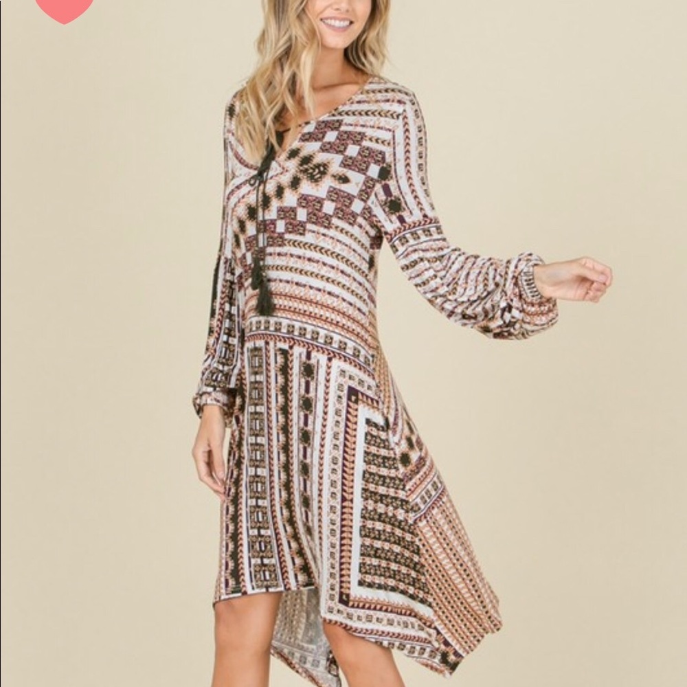 Fall Into Boho Knit Dress